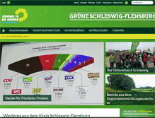 Tablet Screenshot of gruene-sl-fl.de